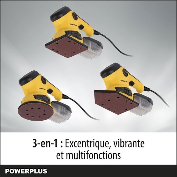 Håndsliber POWERPLUS POWX0485 - 260W - 3-i-1 - Kulbørster