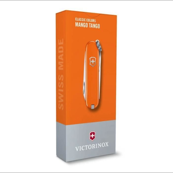 Sveitsin armeijan veitsi - VICTORINOX - Classic SD Mango Tango - 7 toimintoa - Ruostumaton teräs - 58 mm Mango Tango