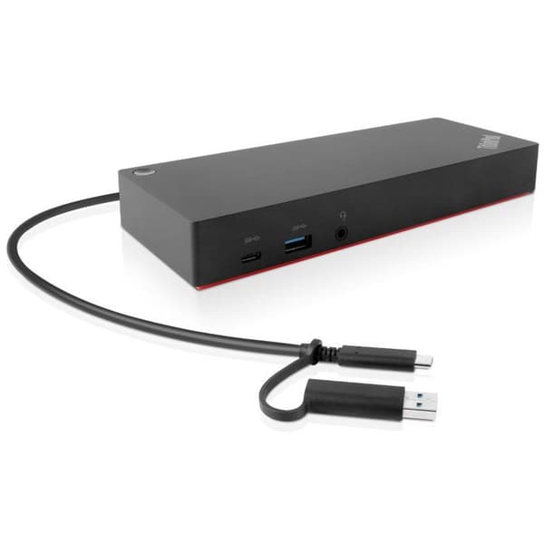 USB-C dockningstation LENOVO ThinkPad Hybrid - 2 x HDMI, 2 x DP, GigE, 135 Watt