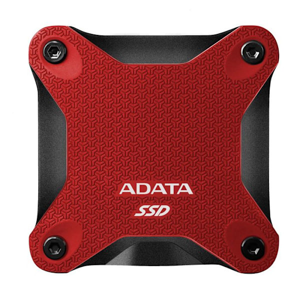 Ekstern SSD 1TB SD620 USB 3.2 Xbox PS5 - ADATA - Rød - Stødsikker silikoneetui