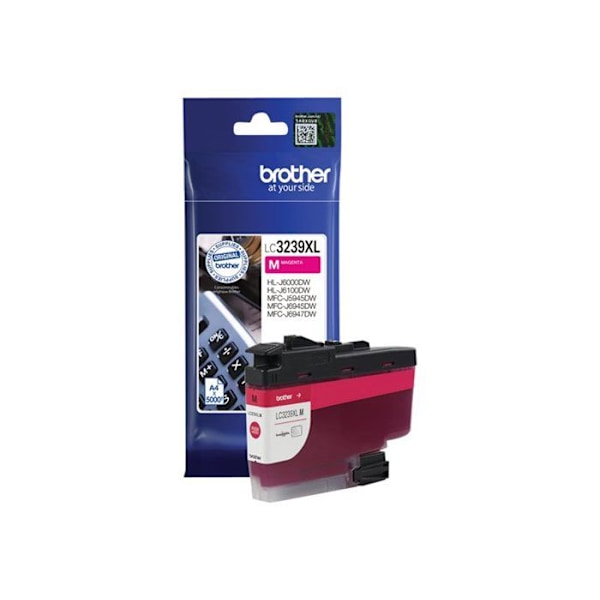 Mustesuihkukasetti - BROTHER - LC-3239XLM - Magenta - Riittoisa - 5000 sivua