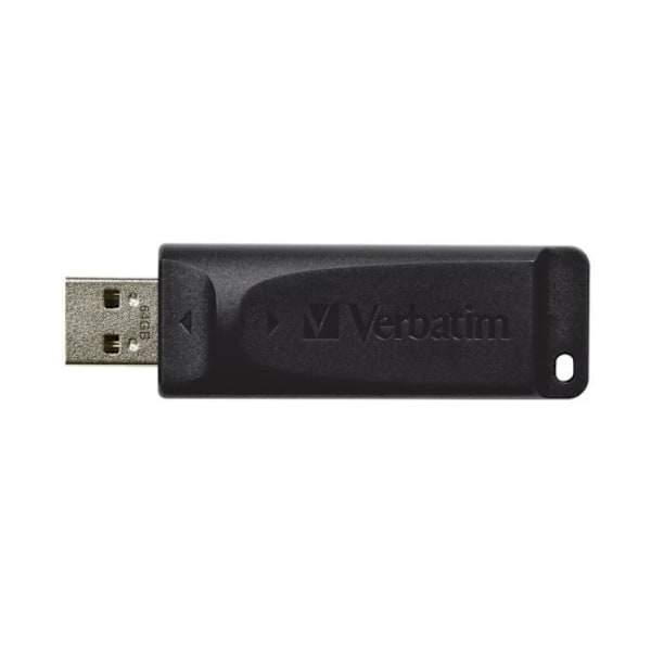 USB-nyckel - VERBATIM - Store'n'Go Slider 64GB - USB2.0 - Läshastighet 10MB/s - Skrivhastighet 4MB/s