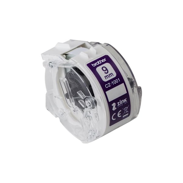Kontinuerliga etiketter - BROTHER - CZ-1001 - 0,94 cm x 5 m - Vit - För VC-500 W