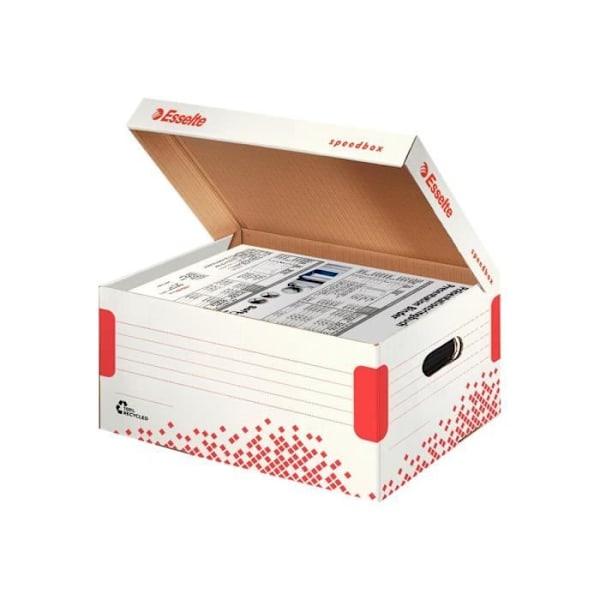 Esselte Speedbox Arkistokansio A4, Foolscap valkoinen