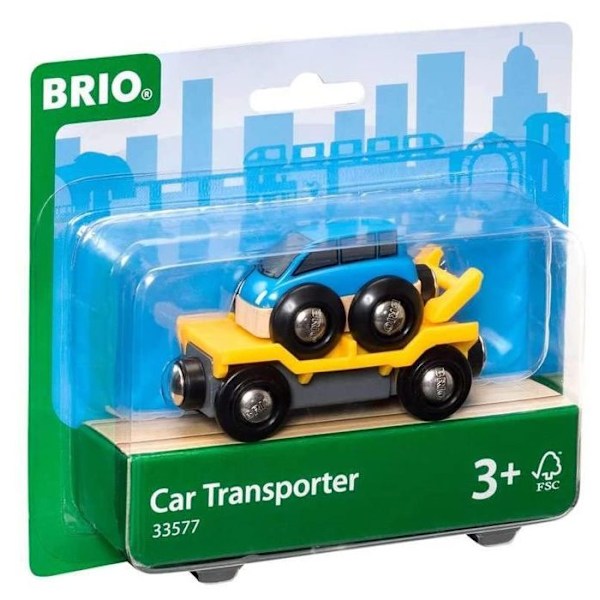 BRIO World Wagon Car Transport med Rampe - Ravensburger - Blandet fra 3 år Grön