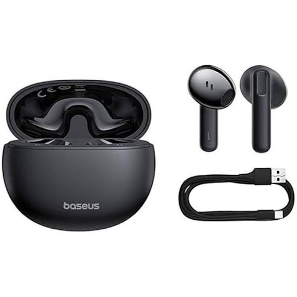 TWS earbuds - BASEUS - Bowie E12 - Sort - In-ear - Svedresistent Sort