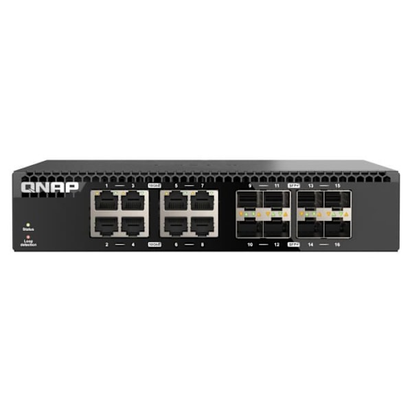 Kytkin - QNAP - QSW-3216R-8S8T - 8 porttia 10 GbE + 8 SFP+ 10 Gbps