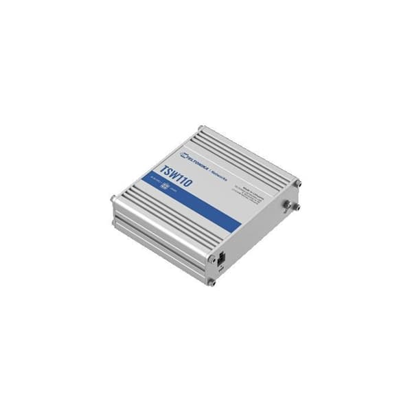Ethernet-switch - JSC Teltonika - TSW110 - Robust aluminium - 5 Gigabit-portar - 9-30 V