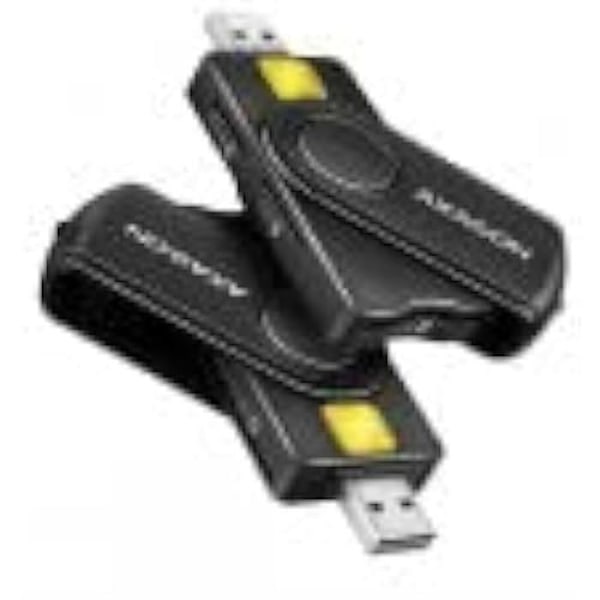 USB-kortinlukija - AXAGON - CRE-SMP2A - SD/microSD/SIM-yhteensopiva - Väri Musta