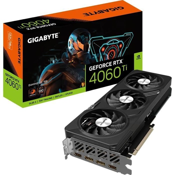 GIGABYTE - Näytönohjain - RTX 4060Ti GAMING OC-16GD