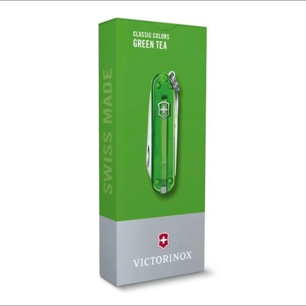 Schweizisk hærkniv - VICTORINOX - Klassisk SD grøn te - 58 mm - 7 funktioner - Rustfrit stål Grøn te
