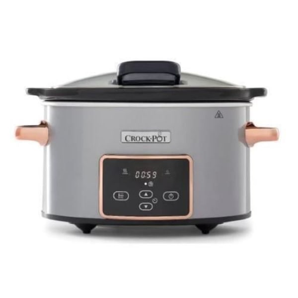 Crock-Pot Programmerbar elektrisk gryta 3,5 L Silver och Koppar - 5060569670712