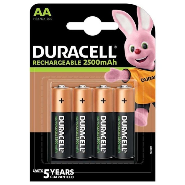 Läpipainopakkaus 4 NiMH HR6 AA 2500 mAh ladattavaa akkua