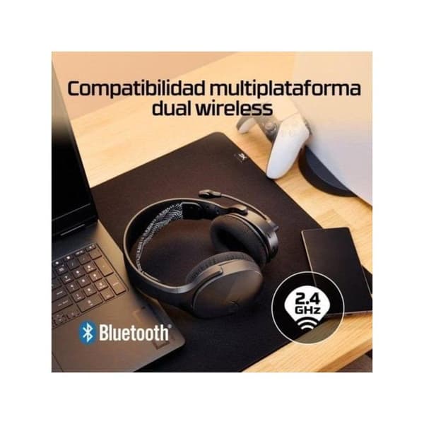 HyperX Cloud Jet Trådlösa Hörlurar 2.4 GHz och Bluetooth med Mikrofon och 25h Batteri Blå