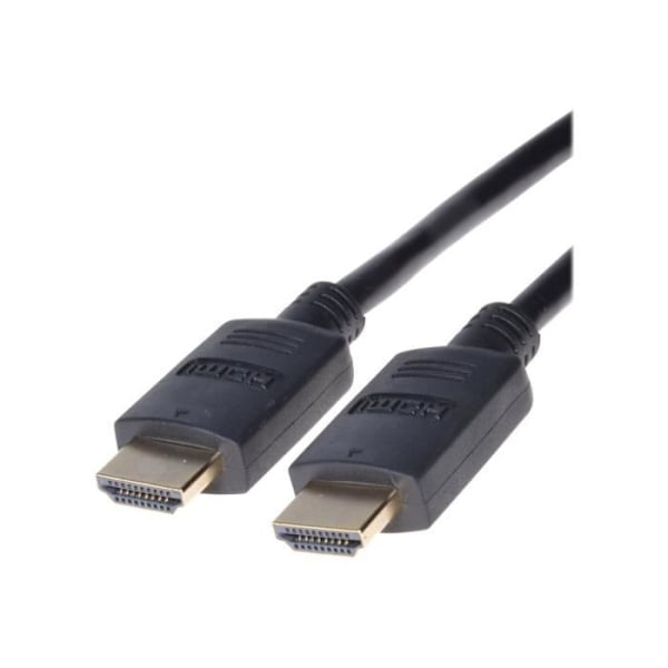 PremiumCord HDMI-kabel med Ethernet - 5m - Tredobbelt skærmet - Sort - 4K-understøttelse