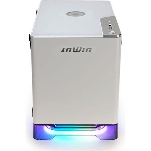 I Win A1 Plus Hvid - Hvid mini-ITX Mini Tower-etui med 650W 80PLUS Gold strømforsyning, induktionsladestation og