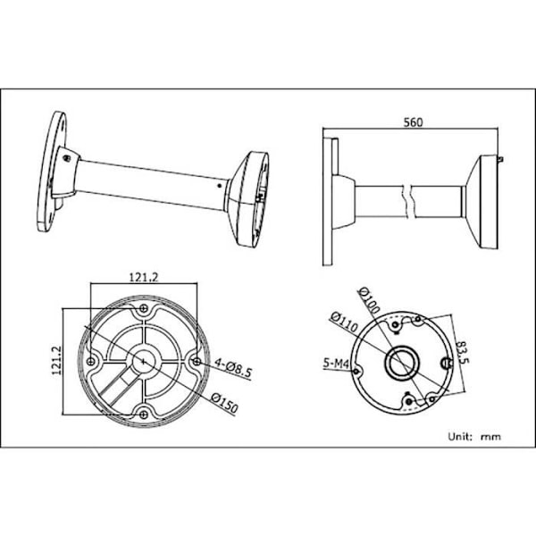 HIKVISION Loftsmontering DS-1271ZJ-110