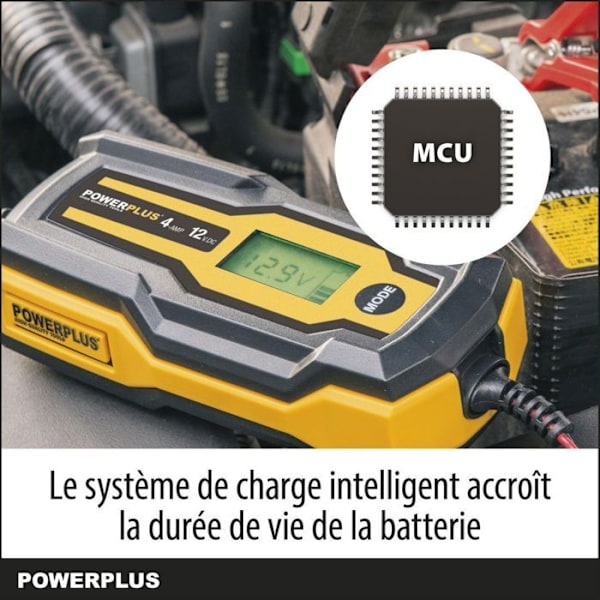 POWX4203 - Älykäs laturi - 12V 120Ah Gul