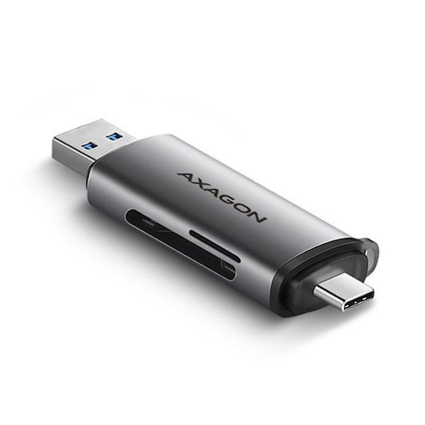 Axagonin sisäinen muistikortinlukija - ZUCR-082 - CRE-Sac Kartenleser, USB 3.2 Gen1 Type C + Type A, SD, microSD