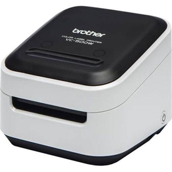 Etiketprinter i alle farver - BROTHER VC-500W - Integration af Wifi og USB-grænseflader Sort og hvid