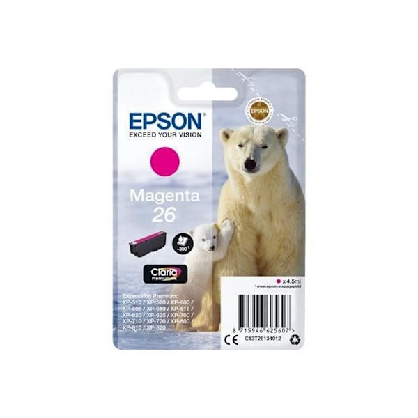 EPSON T2613 Magenta mustepatruuna - jääkarhu (C13T26134012)