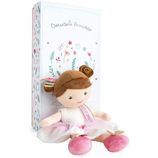 Dukke frøken Prinsesse Ombelline 30 cm hvid/rosa/brun