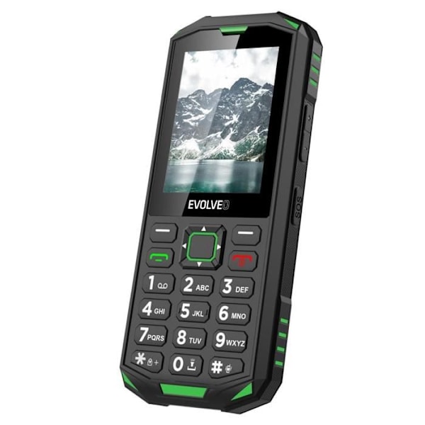 EVOLVEO StrongPhone X5 sort-grøn