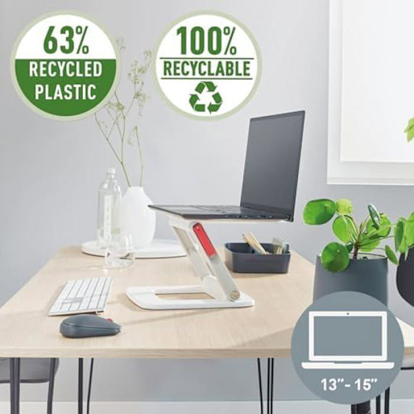 Understøtter flere vinkler - Leitz - Ergo - Justerbar - Genanvendt plast - Kompakt design