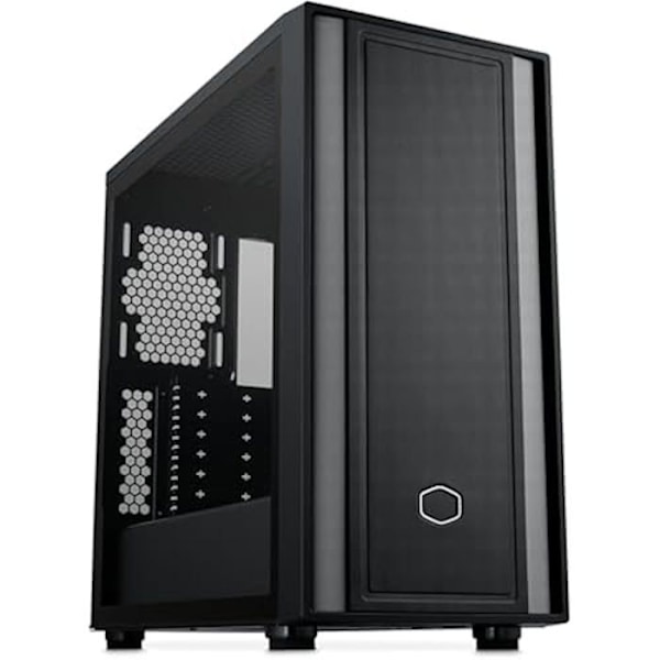 Cooler Master MasterBox 600 Lite Airflow E-ATX Mid Tower PC-taske - Understøtter MB Back-Connect, 420 mm radiator og op til 7