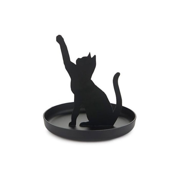 Ringhållare - Balvi - Feline - Metall - Svart - 10,5x10x10 cm svart