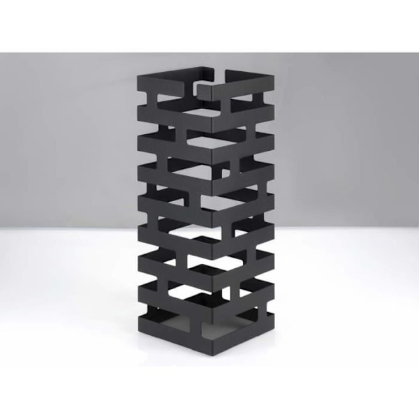 Yamazaki Metallinen sateenvarjoteline, Moderni Design Sateenvarjoteline Musta 15,0 x 43,0 x 15,0 cm svart