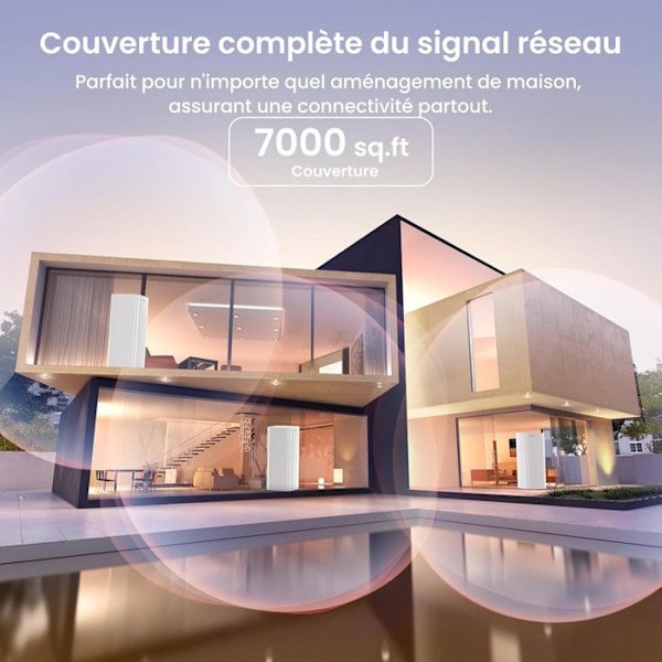 Tenda Mesh WiFi 6 AX3000 Nova EX12 2 Pakke - Mesh WiFi System til hele huset