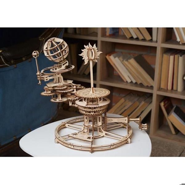 UGEARS Solar System Model Kit - Tellurion mekanisk træmodel til at bygge puslespil til voksne og børn - Planetarium D