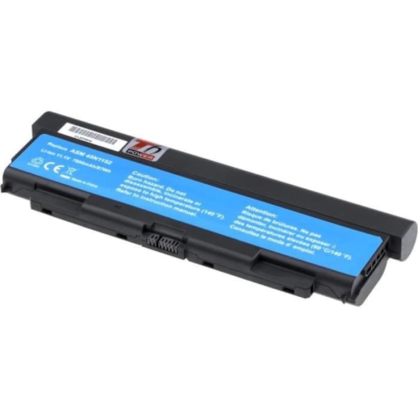 Batteri T6 Power til Lenovo ThinkPad T440p, T540p, W540, L440, L540 serie, 7800mAh, 87Wh, 9 celle