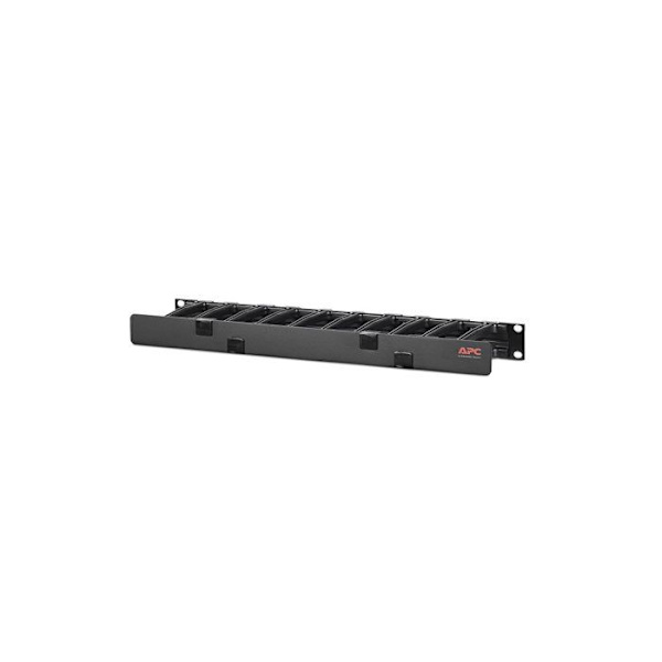 Kaapelinhallintalaite - APC - 1U - Musta - 19" - Vaakasuora kannen kanssa