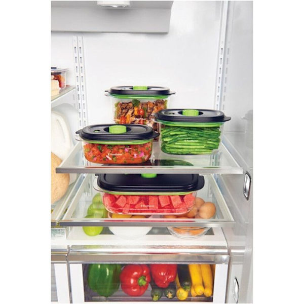Foodsaver Pack tyhjiökone Fresh laatikot 0,7L + 1,2L Transparent och Grön