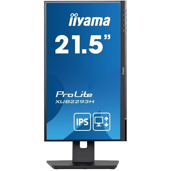 PC-skærm - IIYAMA XUB2293HS-B5 - 22" FHD - IPS panel - 3 ms - 75Hz - HDMI / DisplayPort - Højdejusterbar fod