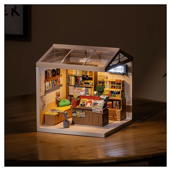 Miniatyyri talo DIY - Rolife - DW004 - Kirjasto - Muovi - 14 vuotta ja yli