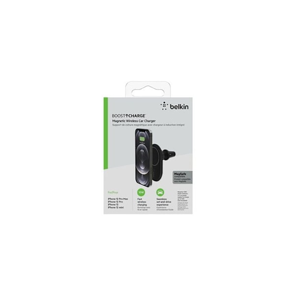 Belkin BOOST CHARGE - MagSafe bilholder + oplader til iPhone 13 / 12
