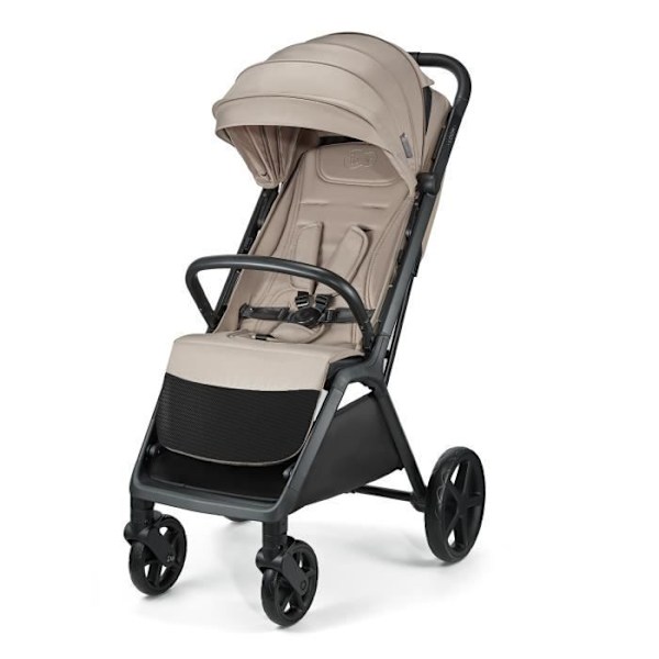 Kevyt lastenvaunu - KINDERKRAFT LOOM - Kokoontuu muutamassa sekunnissa - Matkustusvaunu - Makuuasento - Beige Beige