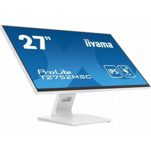 IIYAMA T2752MSC-W1 kosketusnäyttö - 27 tuumaa - IPS - 1920x1080 - 5ms - 400 cd/m²