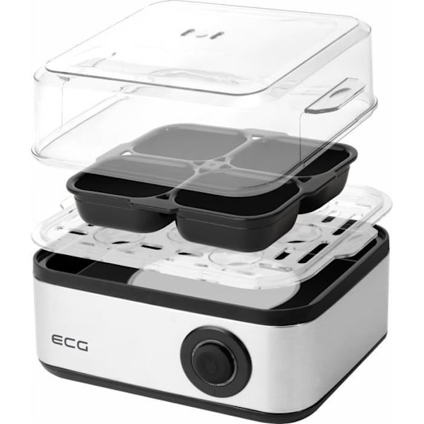 ECG UV 5080 Æggekoger, rustfrit stål, sølv
