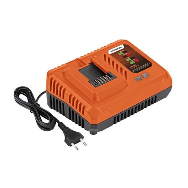 Powerplus Dual Power 4 A POWDP9051 Batterilader - til 20 V og 2x20 V batterier - Trådløs - Batteriplatform orange