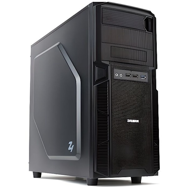 ZALMAN Z1 PC CASE - Medium Tower - USB3.0 - Musta - ATX-muoto (ZM-Z1) musta