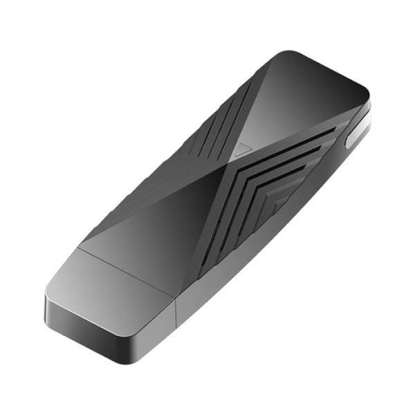 D-Link DWA-X1850 - Nätverksadapter - USB 3.2 Gen 1 - 802.11ac, 802.11ax (Wi-Fi 6) D-Link DWA-X1850. Anslutningsteknik: