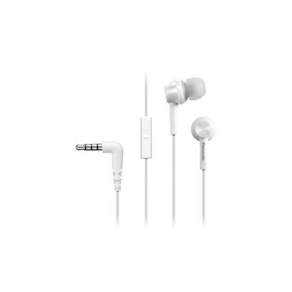 Panasonic RP-TCM115E, trådbunden, in-ear, binaural, intra-aural, 10 - 24000 Hz, vit