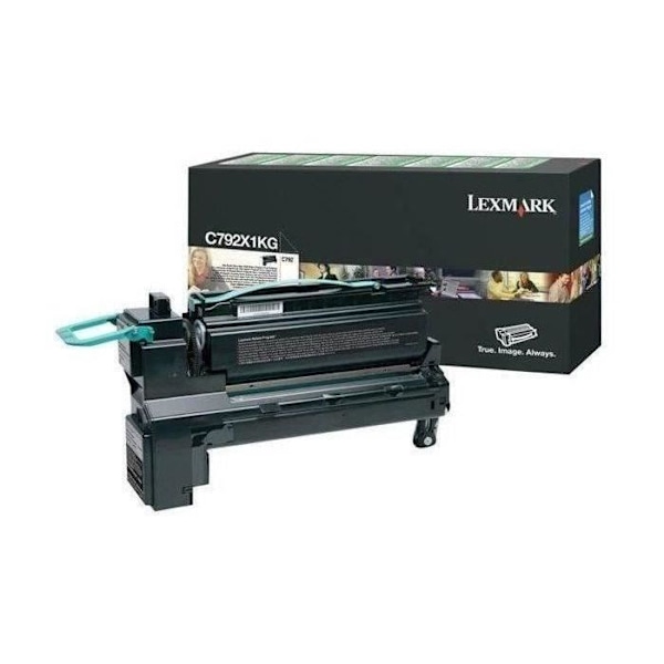 LEXMARK C792 tonerkassett - Standardkapacitet 20 000 sidor - Paket med 1 - Svart
