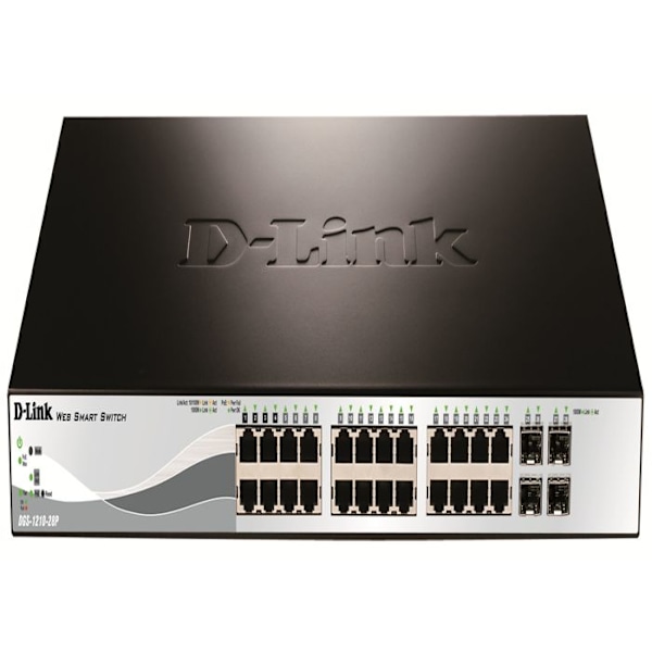 Commutator - D-Link - Smart 24p.giga Poe 2p Sfp - 24 porte LAN - Gigabit Ethernet - PoE