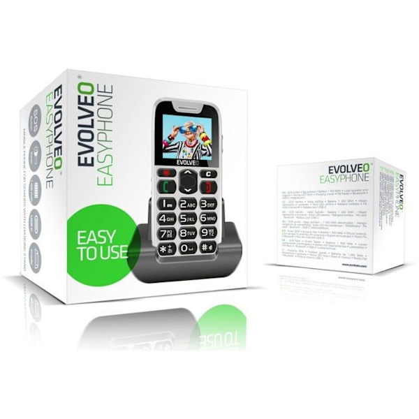 EVOLVEO EasyPhone hvid (USB-C)