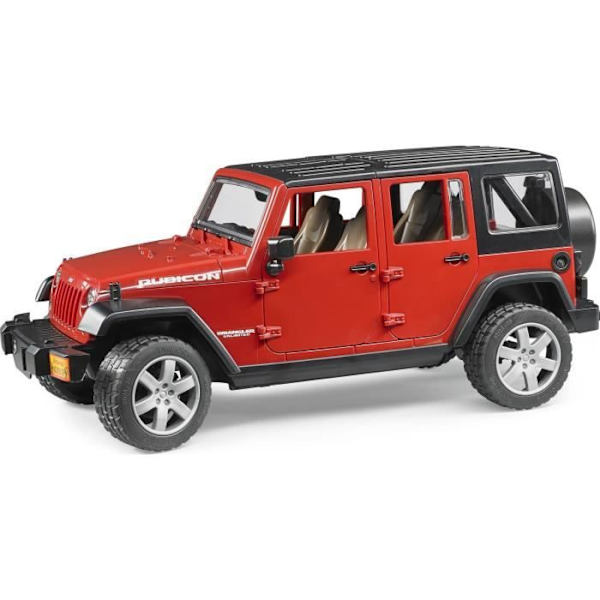 BRUDER - Jeep WRANGLER Rajoittamaton Rubicon - 33 cm Gul